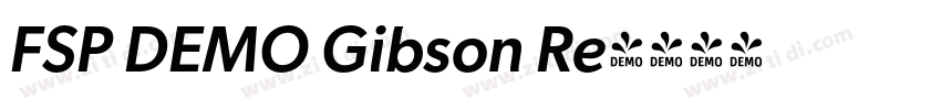 FSP DEMO Gibson Re字体转换 FSP DEMO Gibson Re字体转换